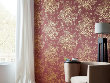 306571 - 306577 - Textile effect wallpaper with floral pattern by Architects Paper - view 2